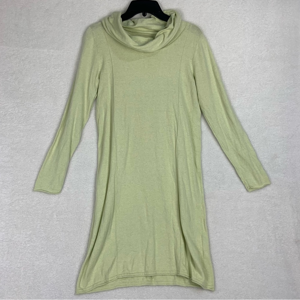 Pure Jill Women’s Tunic Sweater Dress Pullover Cowl Neck Cashmere Blend Size S